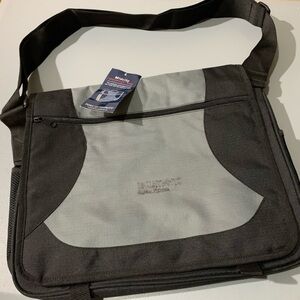 Port Authority Midcity Messenger Bag - Silver and Black